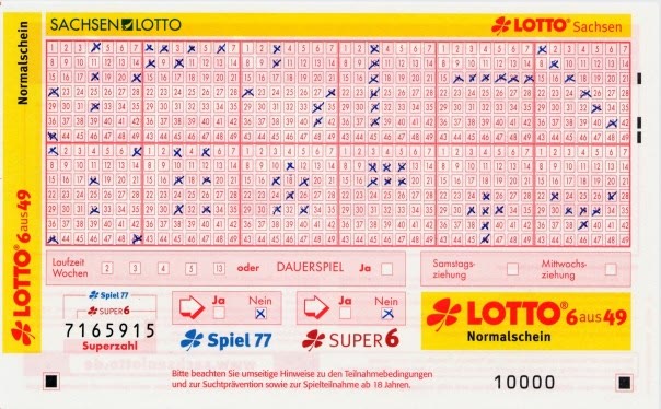 Listić za lutriju (loto).